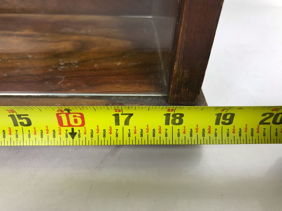 Vintage Mercantile Oak Tabletop Counter Display Case For Sealpackerchief 19W X 6.5D X 6.5H [Photo 12]