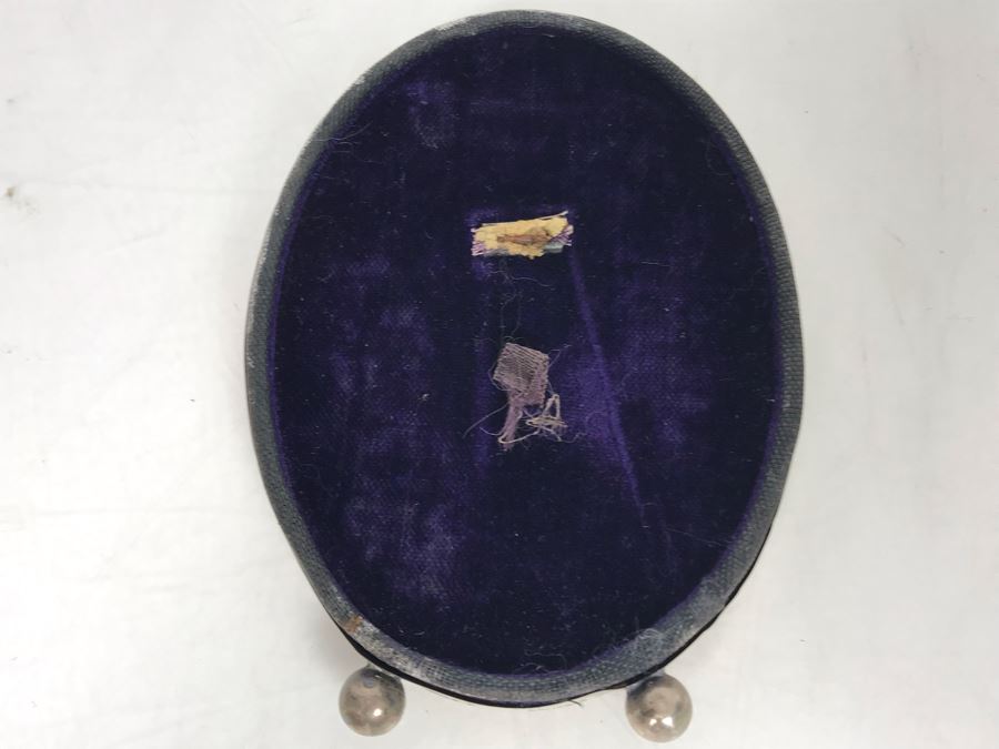 Sterling Silver Oval Picture Frame (Needs New Swing Arm On Back) 3.5W X 4.5H [Photo 5]