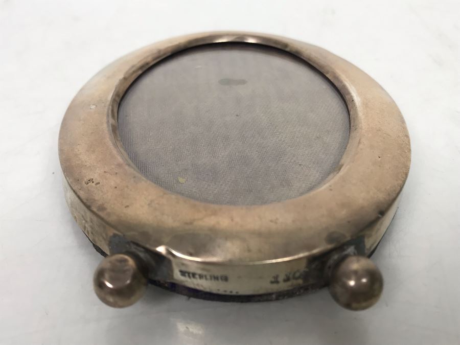 Sterling Silver Oval Picture Frame (Needs New Swing Arm On Back) 3.5W X 4.5H [Photo 4]