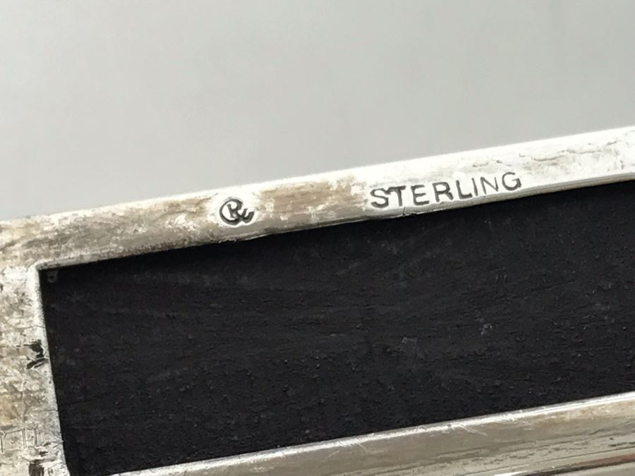 Vintage Sterling Silver Monogrammed Matchbook Match Holder [Photo 5]