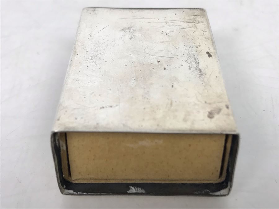 Vintage Sterling Silver Monogrammed Matchbook Match Holder [Photo 9]