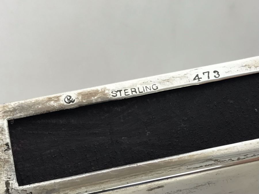 Vintage Sterling Silver Monogrammed Matchbook Match Holder [Photo 4]