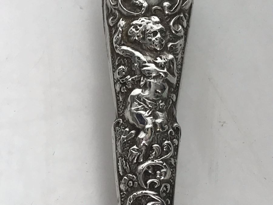 Antique English Repousse Sterling Silver Handled Curling Iron [Photo 12]