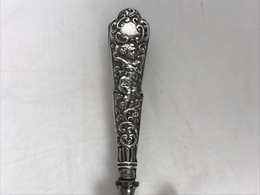 Antique English Repousse Sterling Silver Handled Curling Iron [Photo 10]