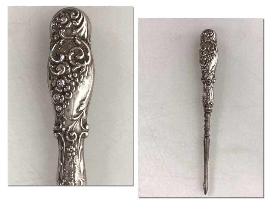 Sterling Silver Handled Sewing Tool [Photo 1]