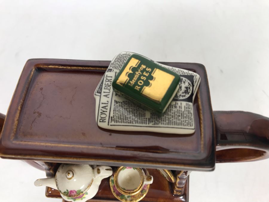 Cardew Designs Teapot OCR Welsh Dresser Featuring Old Country Roses Royal Albert China With Original Royal Doulton Tag 5.5W X 2.5D X 4.5H [Photo 7]