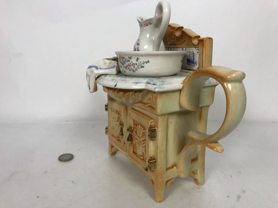 Large Paul Cardew Design Wash Basin Teapot 11W X 5D X 8H [Photo 11]