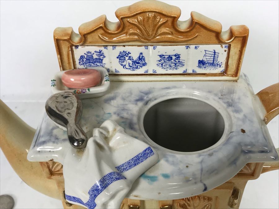 Large Paul Cardew Design Wash Basin Teapot 11W X 5D X 8H [Photo 7]