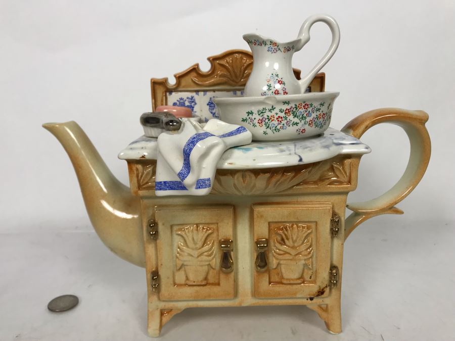 Large Paul Cardew Design Wash Basin Teapot 11W X 5D X 8H [Photo 2]
