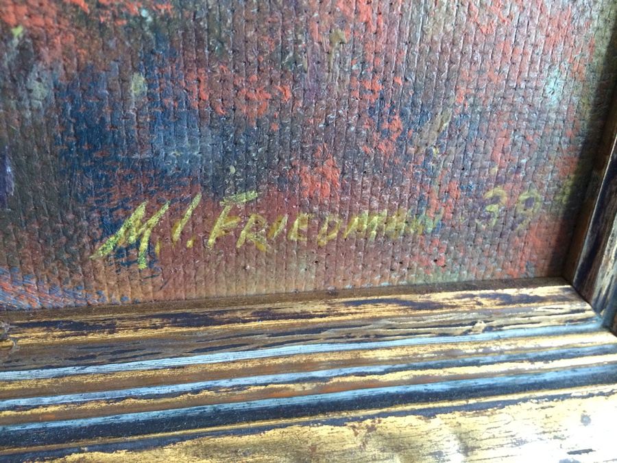 Original Landscape Oil Painting - M. I. Friedman 39 [Photo 2]