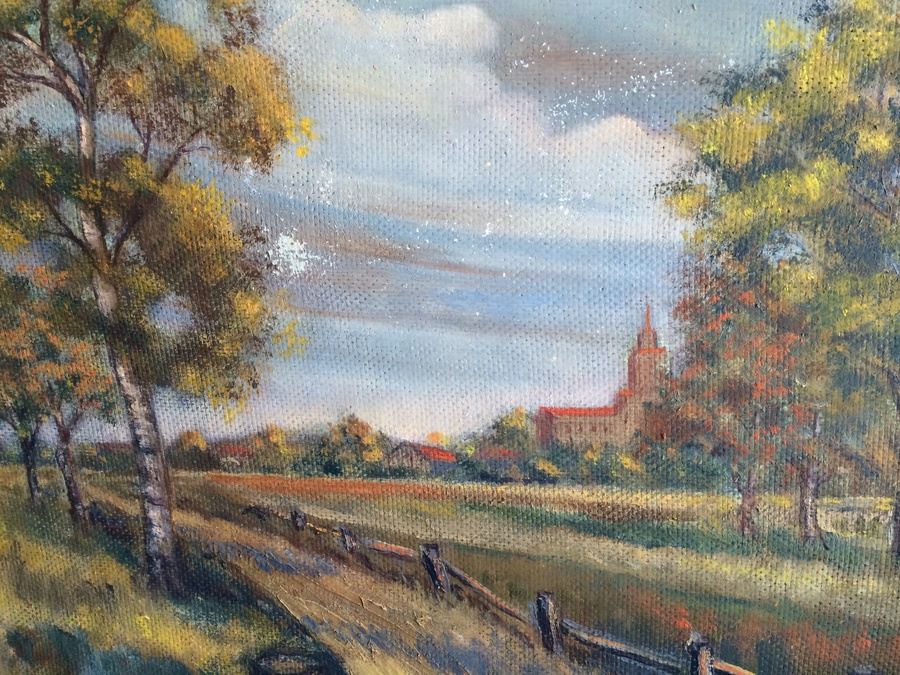 Original Landscape Oil Painting - M. I. Friedman 39 [Photo 3]