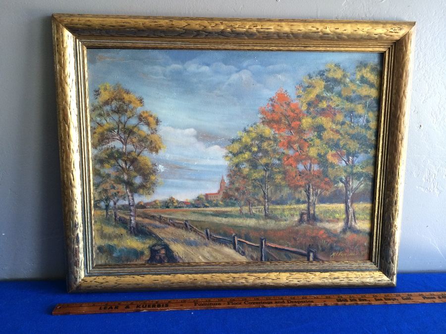 Original Landscape Oil Painting - M. I. Friedman 39