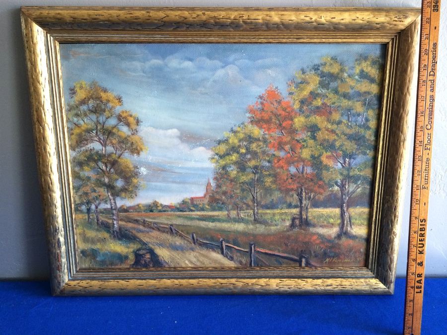 Original Landscape Oil Painting - M. I. Friedman 39 [Photo 4]