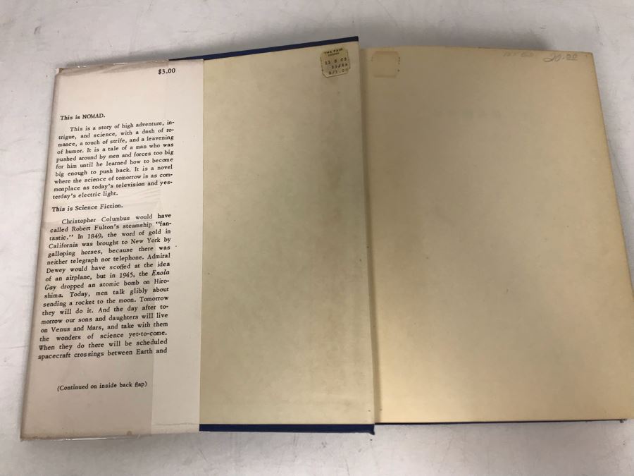 Hardcover First Edition Science Fiction Book Nomad By George O. Smith [Photo 4]
