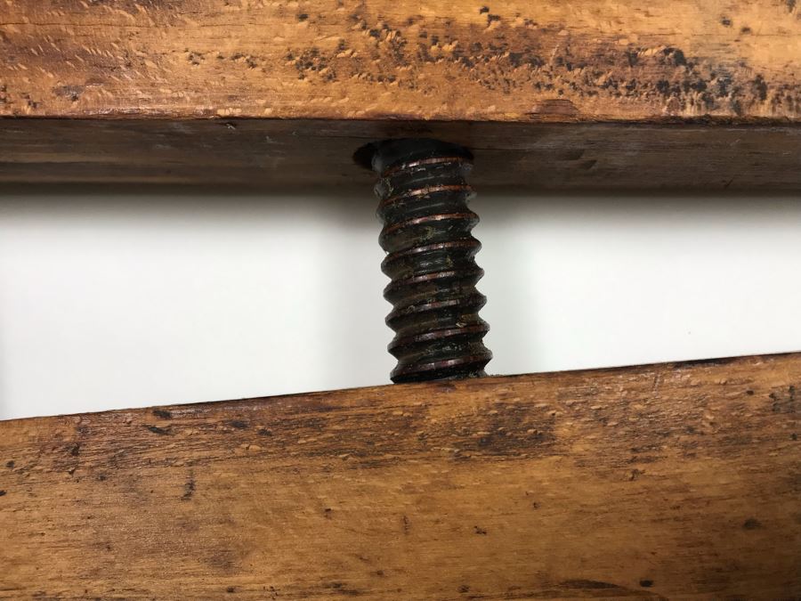 Pair Of Vintage Wooden Clamps [Photo 7]