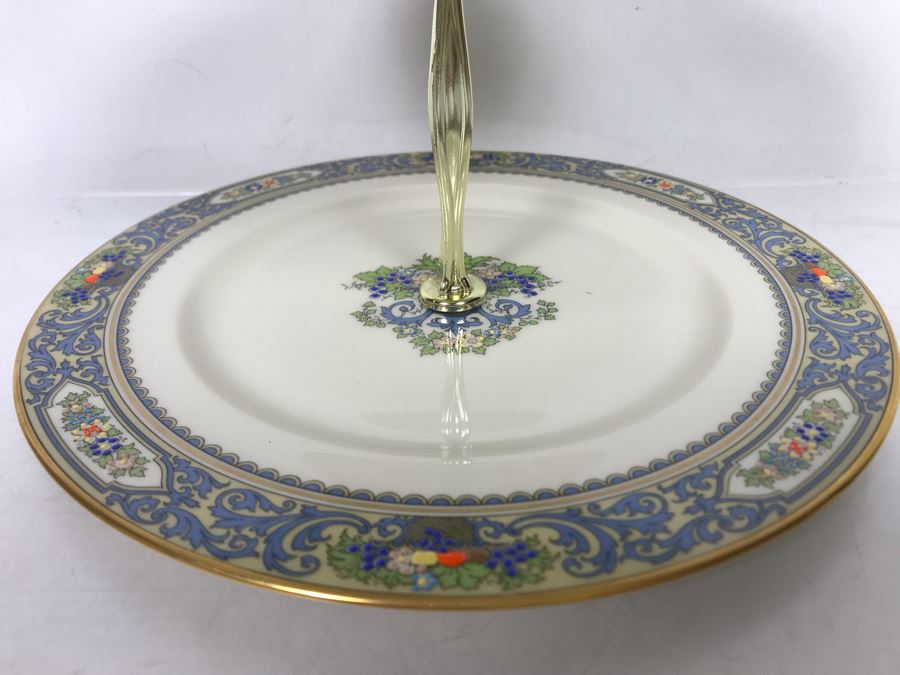 Lenox Autumn Pattern 2 Tiered Serving Tray 10H X 8.25W - Replacements Value $109 [Photo 4]