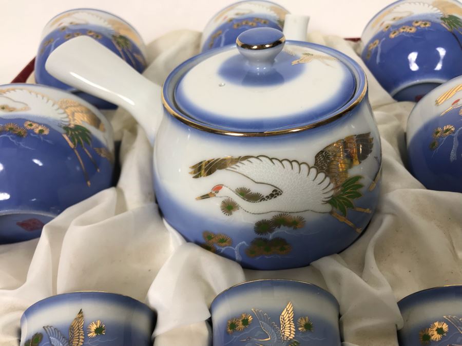 Vintage New In Box Japanese Tea And Sake Set [Photo 5]