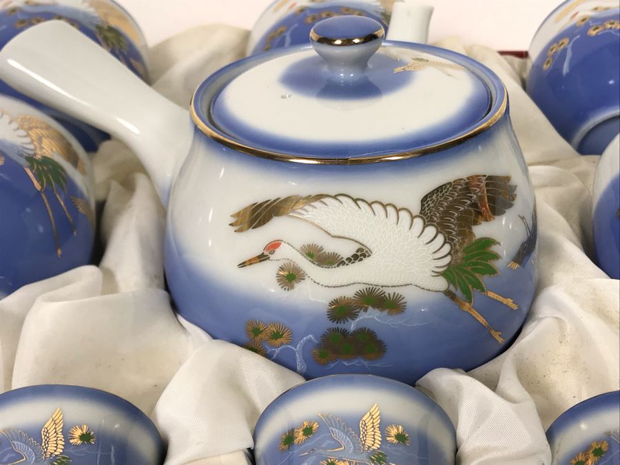 Vintage New In Box Japanese Tea And Sake Set [Photo 9]