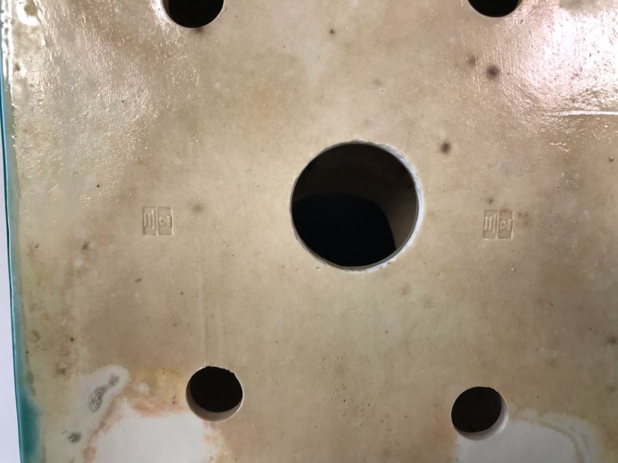 Pair Of Asian Blue Glazed Cermaic Foo Dogs 6W X 7.5D X 10H [Photo 10]