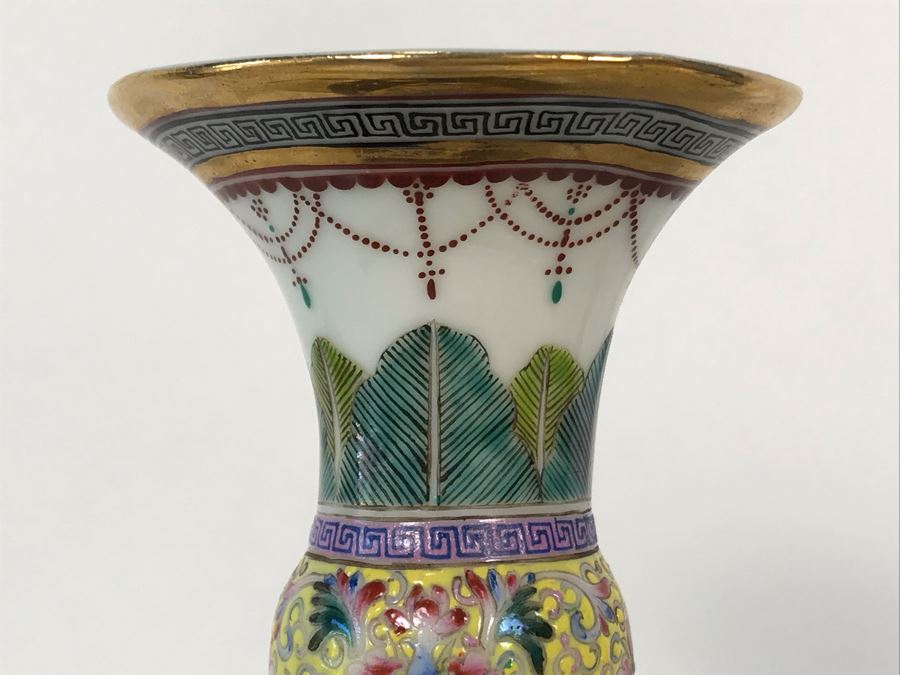 Pair Of Chinese Elephant Candleholders 8.5W X 4.5D X 10H (One Elephant Tusk Is Chipped And Other Elephant's Blanket Has Been Repaired) [Photo 8]