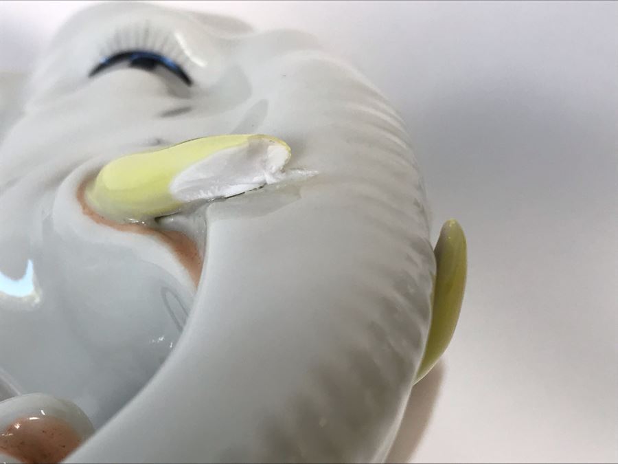 Pair Of Chinese Elephant Candleholders 8.5W X 4.5D X 10H (One Elephant Tusk Is Chipped And Other Elephant's Blanket Has Been Repaired) [Photo 24]