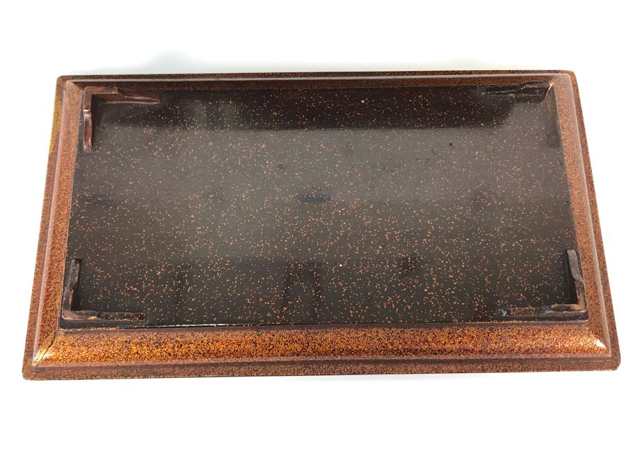 Asian Lacquer Box With Tray 7.25W X 4.5D X 5H [Photo 14]