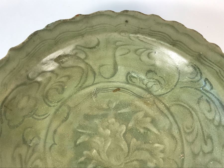 Old Chinese Longquan Celadon Porcelain Bowl 9W X 1.5H [Photo 7]