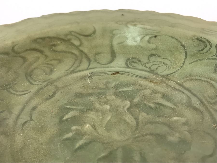 Old Chinese Longquan Celadon Porcelain Bowl 9W X 1.5H [Photo 11]