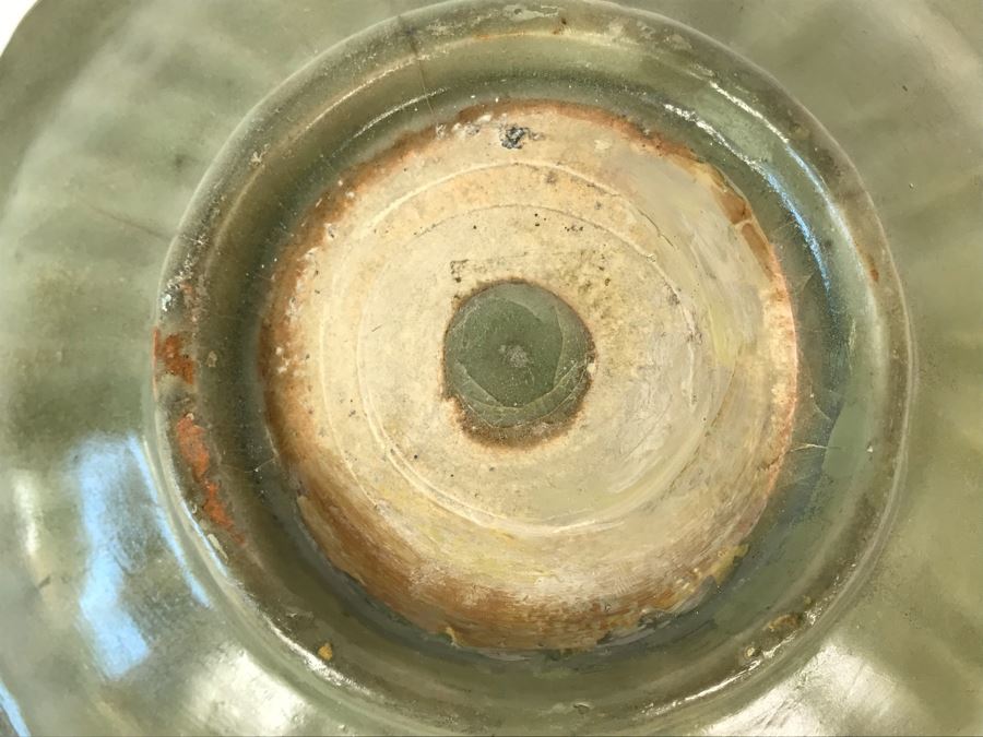 Old Chinese Longquan Celadon Porcelain Bowl 9W X 1.5H [Photo 16]