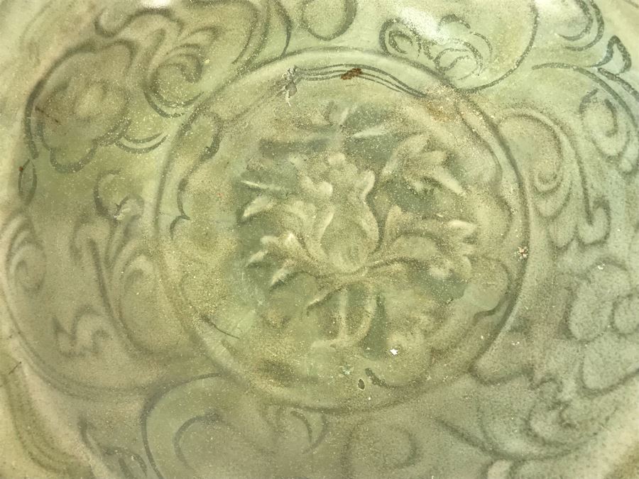 Old Chinese Longquan Celadon Porcelain Bowl 9W X 1.5H [Photo 5]