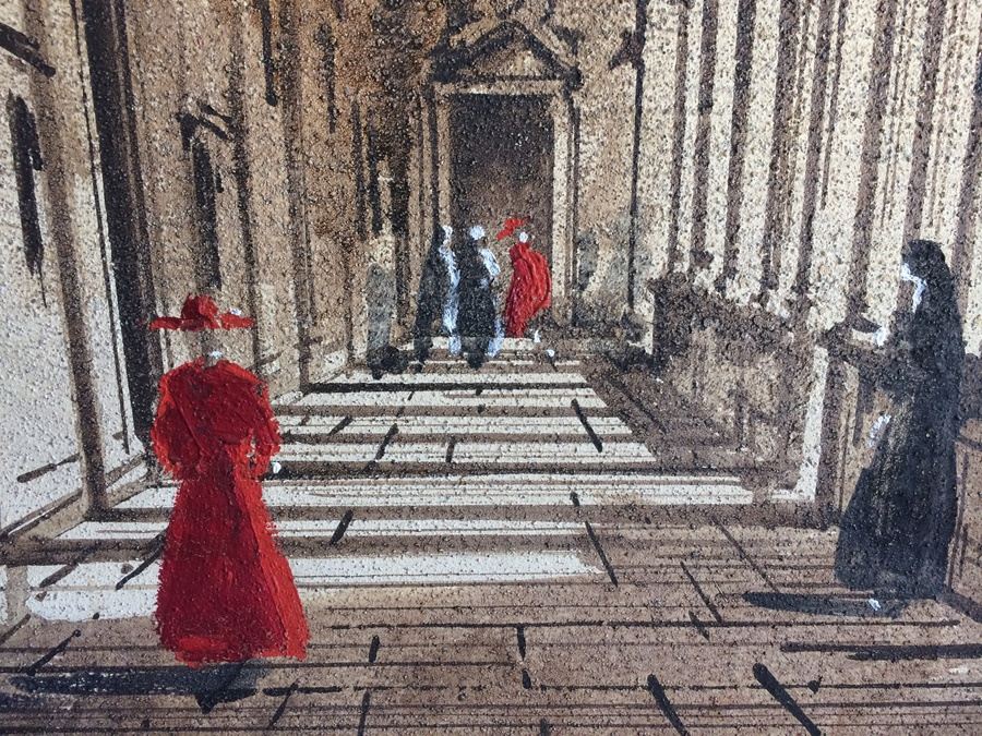 Original Large Architectural Painting - Vico De Luigi Venezia [Photo 7]