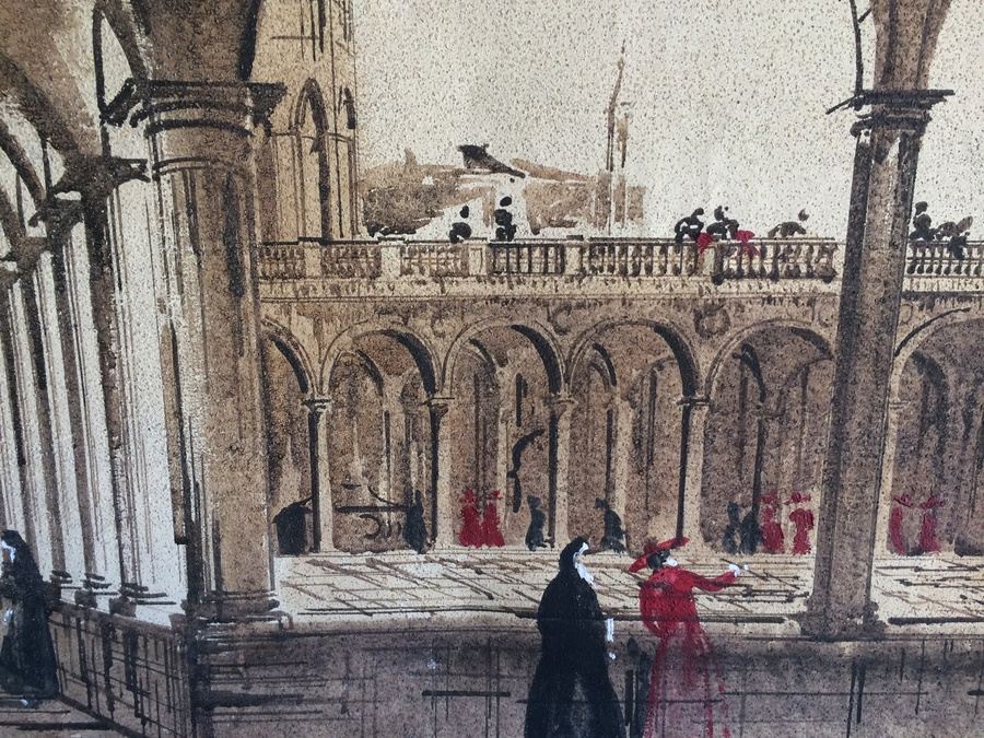 Original Large Architectural Painting - Vico De Luigi Venezia [Photo 6]