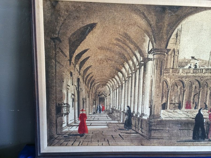 Original Large Architectural Painting - Vico De Luigi Venezia [Photo 2]