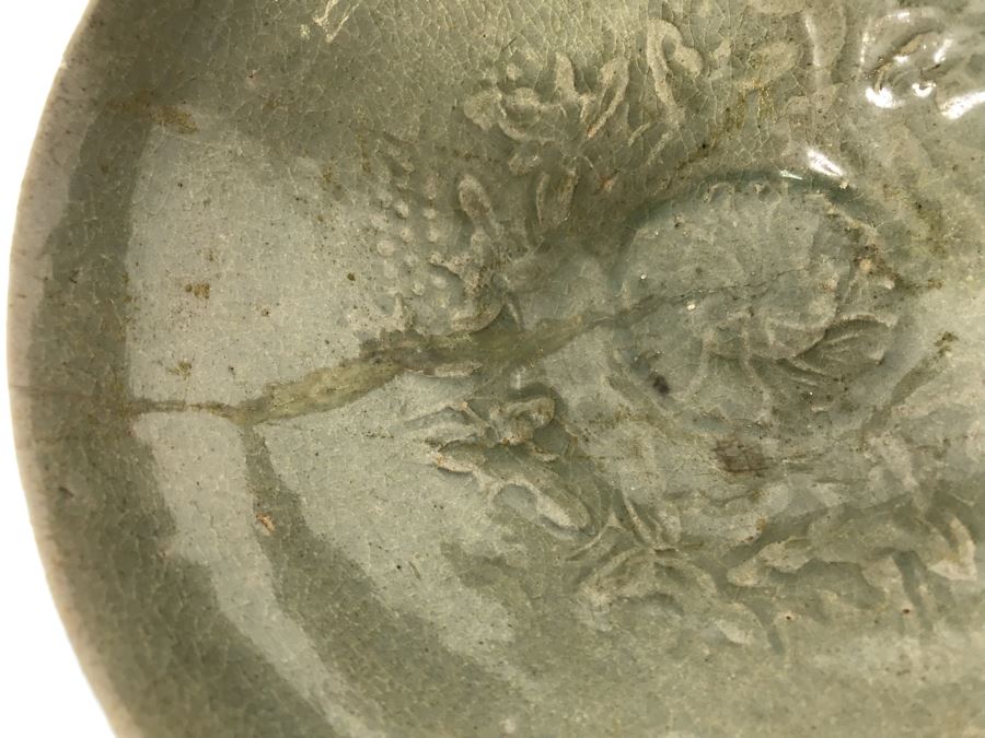 Old Chinese Longquan Celadon Porcelain Bowl 7W X 3H [Photo 6]