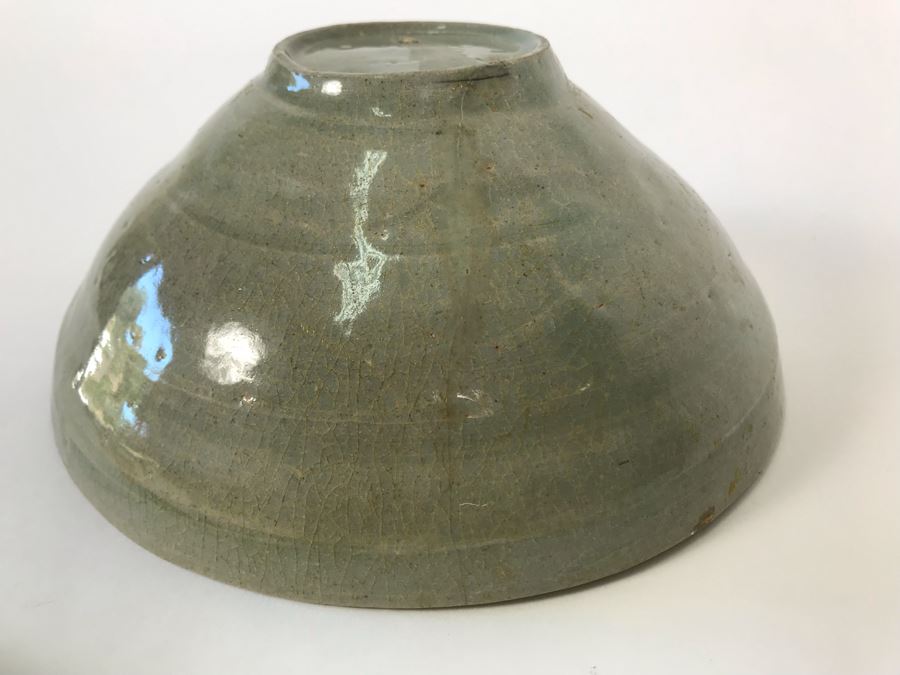 Old Chinese Longquan Celadon Porcelain Bowl 7W X 3H [Photo 15]