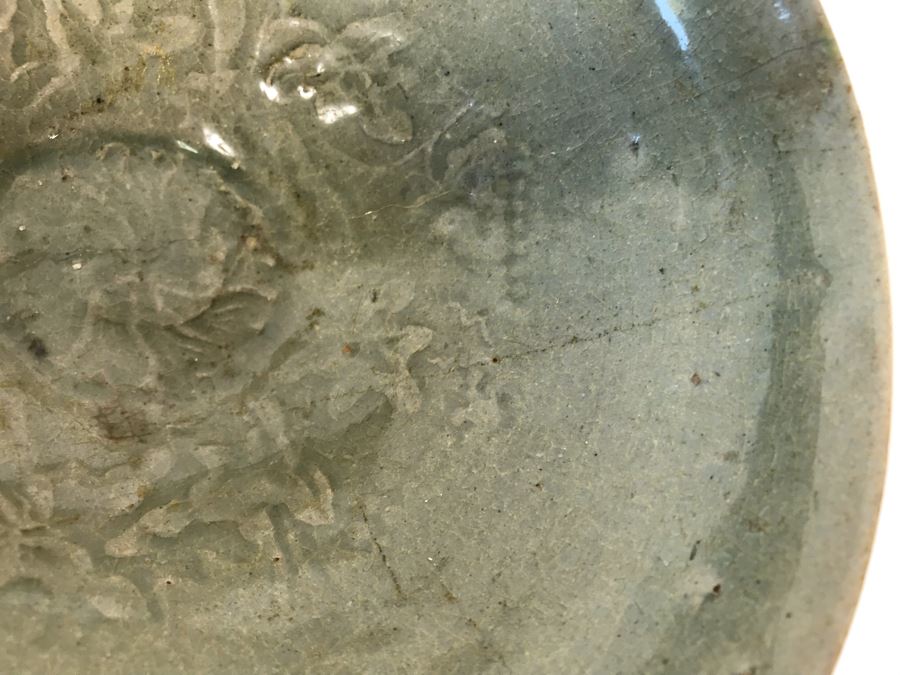 Old Chinese Longquan Celadon Porcelain Bowl 7W X 3H [Photo 7]