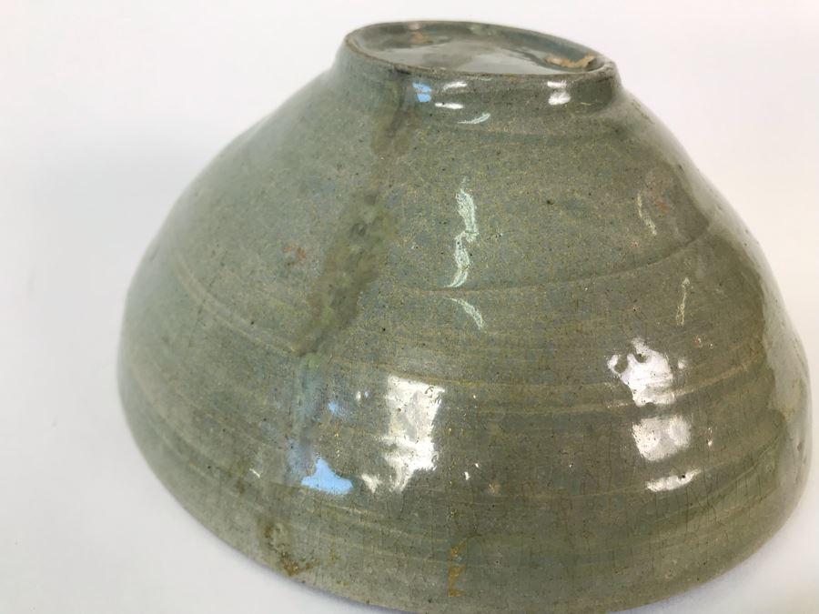 Old Chinese Longquan Celadon Porcelain Bowl 7W X 3H [Photo 16]