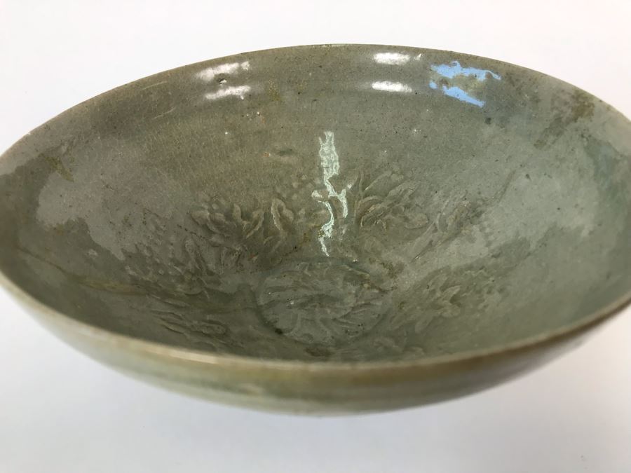 Old Chinese Longquan Celadon Porcelain Bowl 7W X 3H [Photo 12]