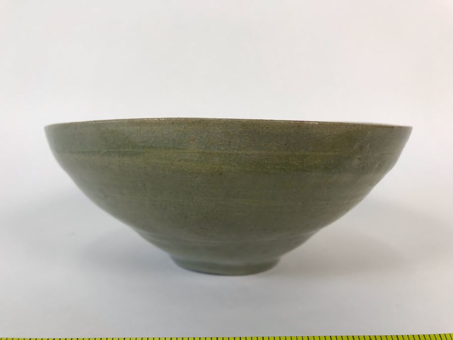Old Chinese Longquan Celadon Porcelain Bowl 7W X 3H [Photo 9]