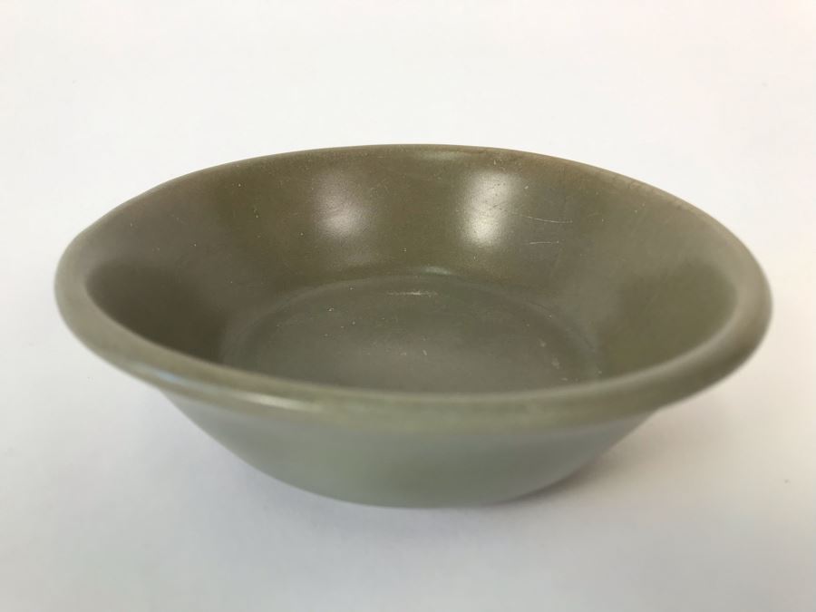 Old Chinese Celadon Porcelain Bowl 5W X 1.5H