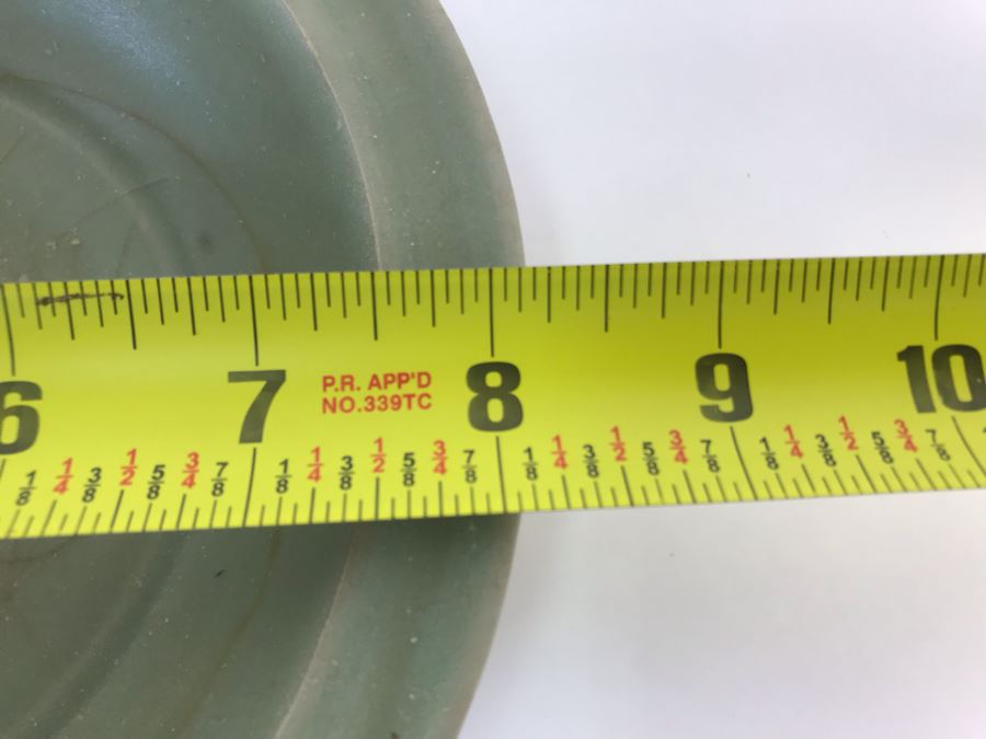 Old Chinese Longquan Celadon Two-Fish Porcelain Bowl 8W X 1.75H [Photo 13]