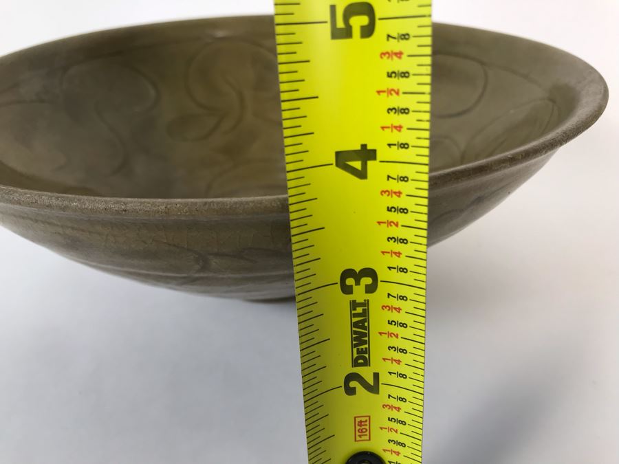 Old Chinese Celadon Porcelain Bowl 9.5W X 3.5H [Photo 20]