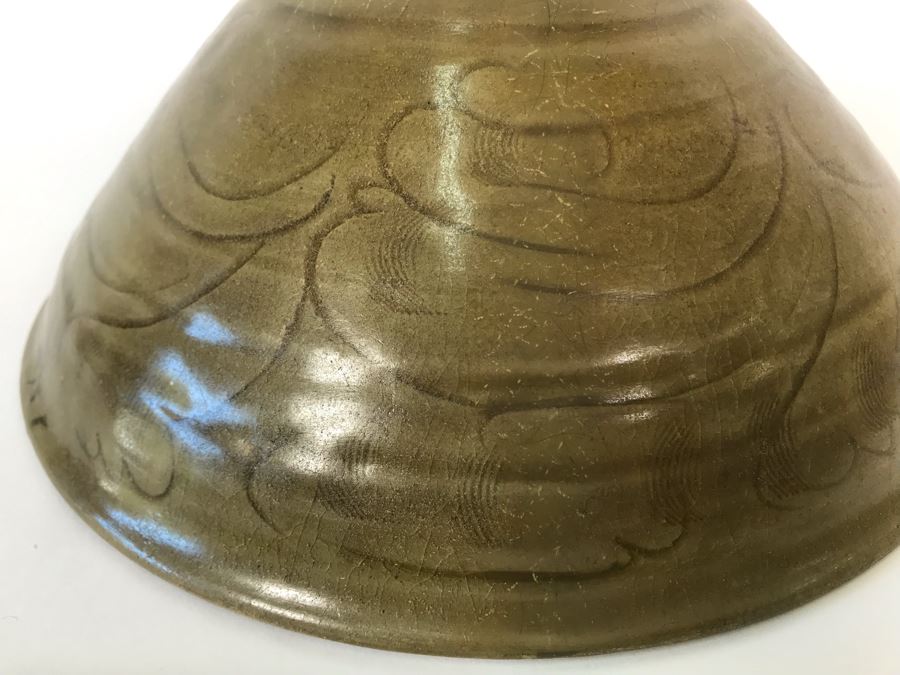 Old Chinese Celadon Porcelain Bowl 9.5W X 3.5H [Photo 11]