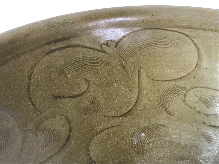 Old Chinese Celadon Porcelain Bowl 9.5W X 3.5H [Photo 8]