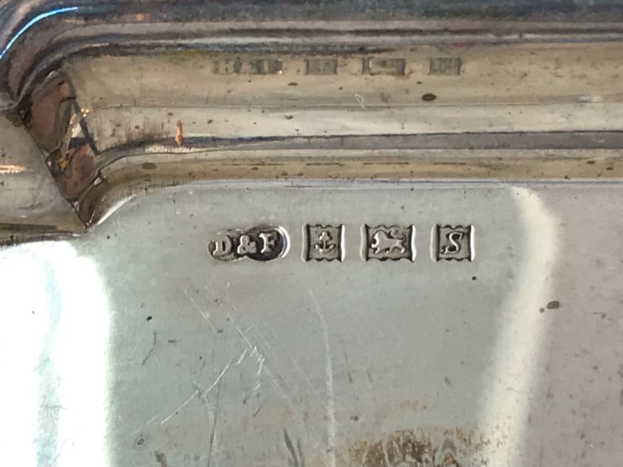 Pair Of Vintage English Sterling Silver Dishes 3.5W With Original Box 79.9g [Photo 5]