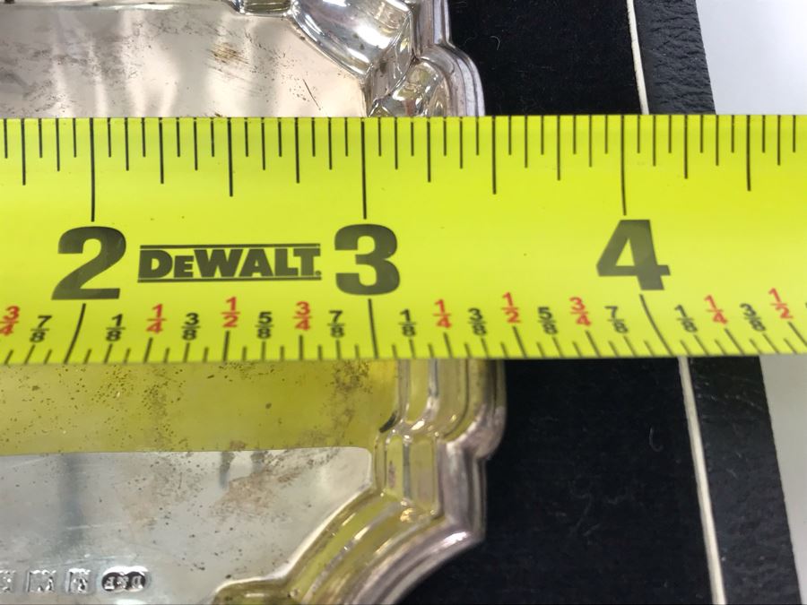 Pair Of Vintage English Sterling Silver Dishes 3.5W With Original Box 79.9g [Photo 8]