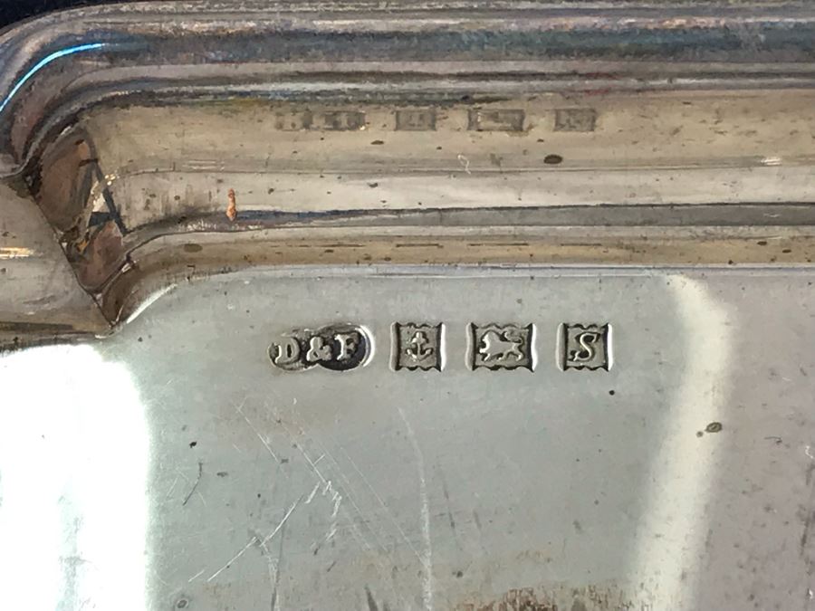 Pair Of Vintage English Sterling Silver Dishes 3.5W With Original Box 79.9g [Photo 6]