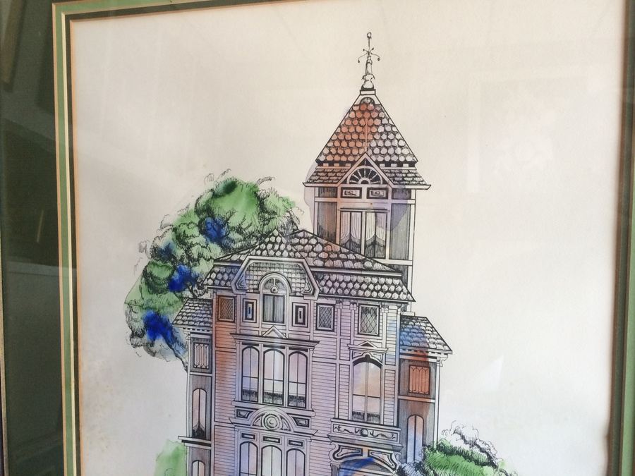 A/P Hand Colored Lithograph - Stephen Lublin - Victorian House - Pencil Signed [Photo 7]