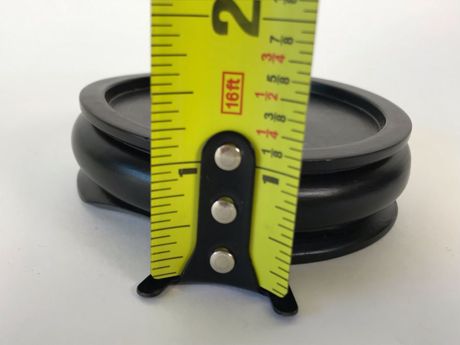 Chinese Carved Green Translucent Stone Round Box With Dragon Serpent Lid With Original Box 4R X 2.25H [Photo 39]