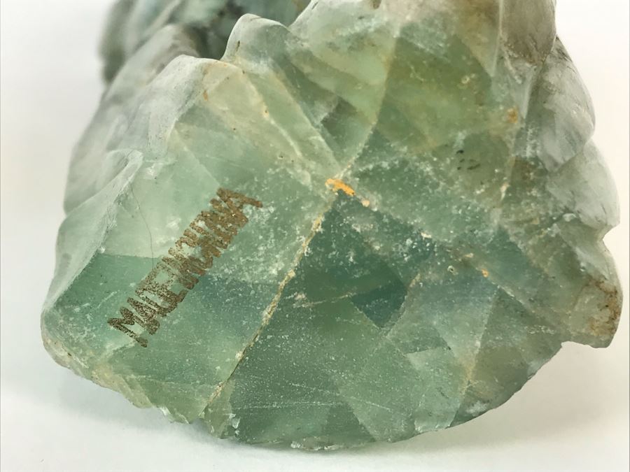 Vintage Chinese Carved Quartz Stone Bird Figurine With Wooden Stand 3.5W X 2D X 6H [Photo 13]